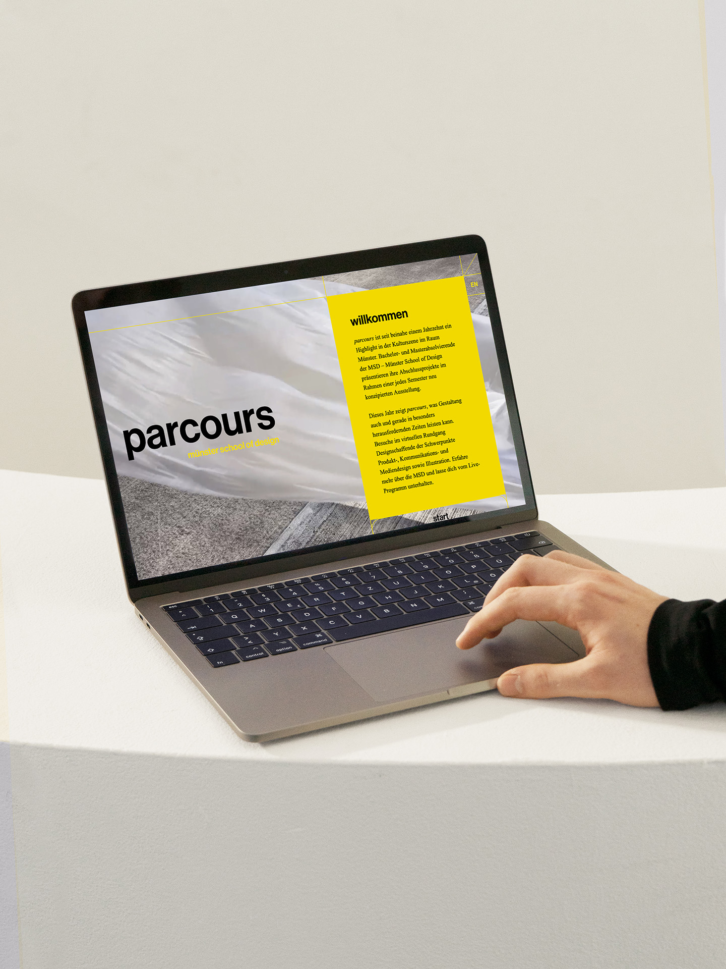 Parcours Website Desktop